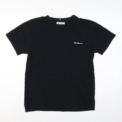 Ben Sherman Men's Black M Logo Crew Neck Short Sleeve T-Shirt