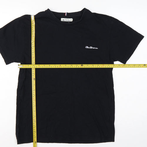 Ben Sherman Men's Black M Logo Crew Neck Short Sleeve T-Shirt