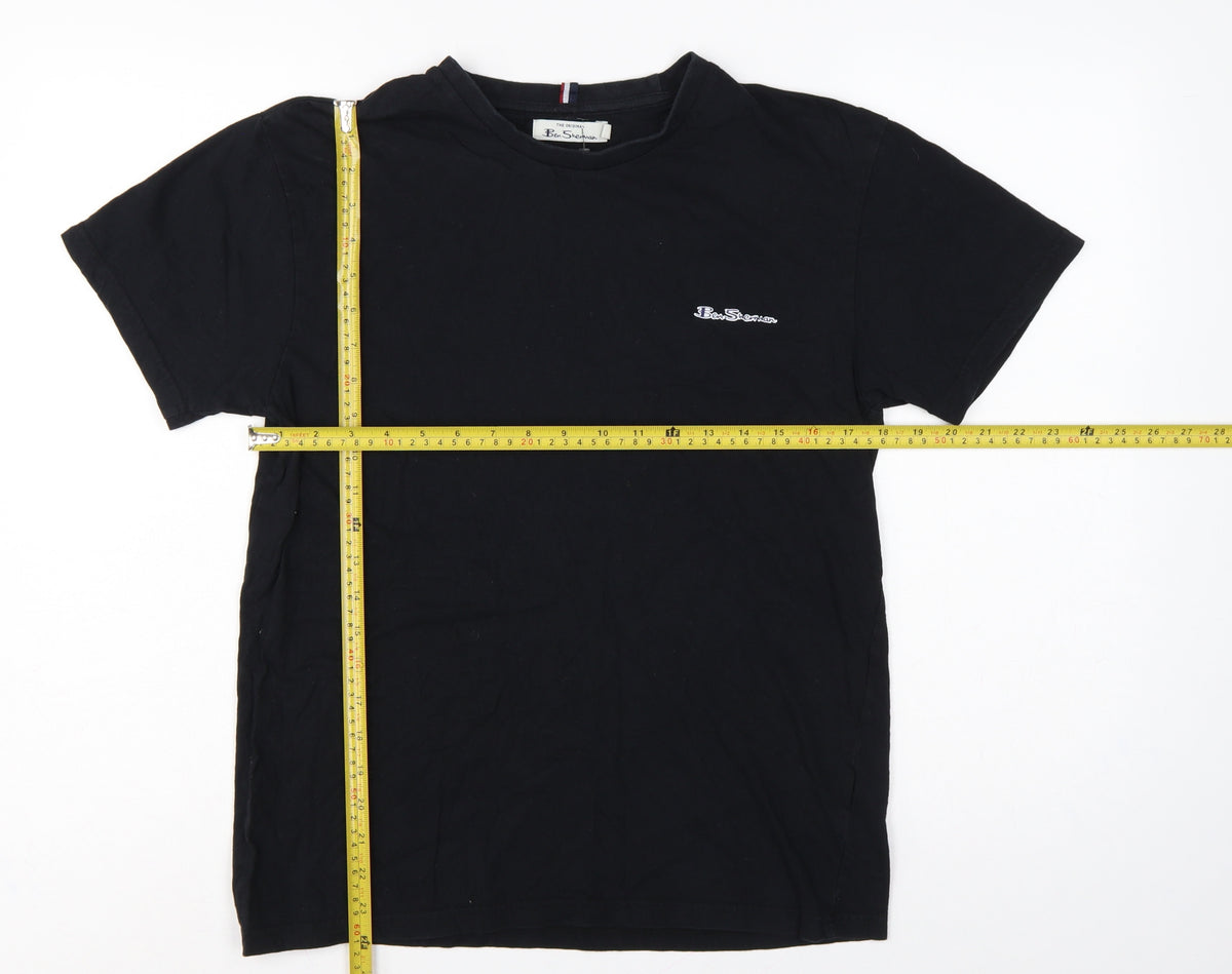Ben Sherman Men's Black M Logo Crew Neck Short Sleeve T-Shirt
