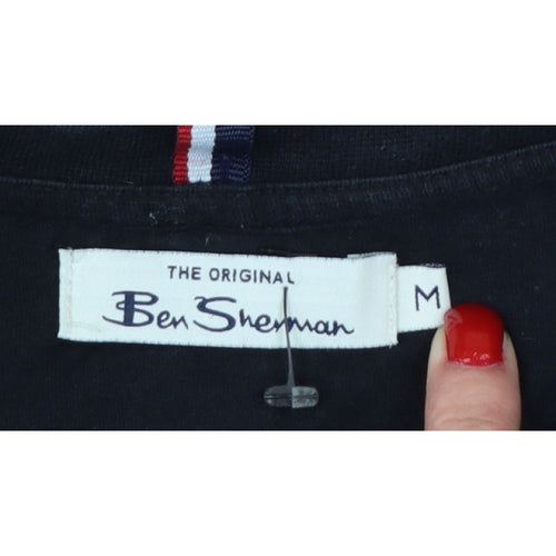 Ben Sherman Men's Black M Logo Crew Neck Short Sleeve T-Shirt