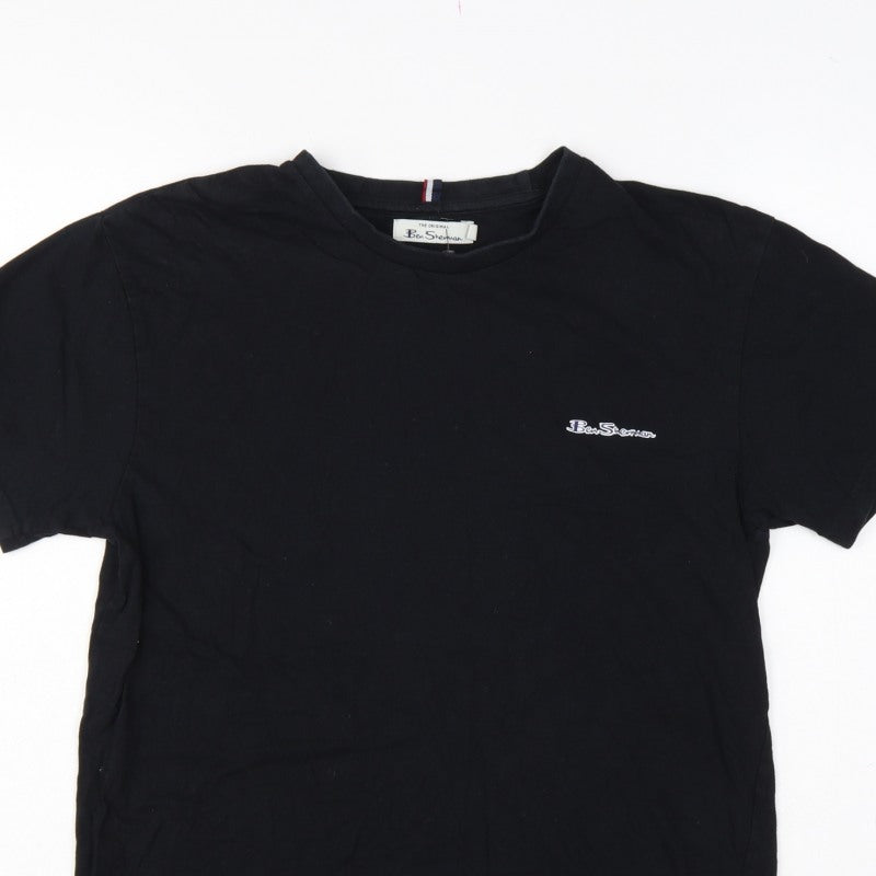 Ben Sherman Men's Black M Logo Crew Neck Short Sleeve T-Shirt