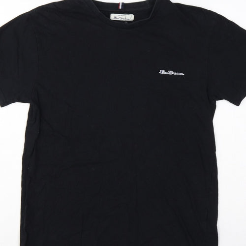 Ben Sherman Men's Black M Logo Crew Neck Short Sleeve T-Shirt