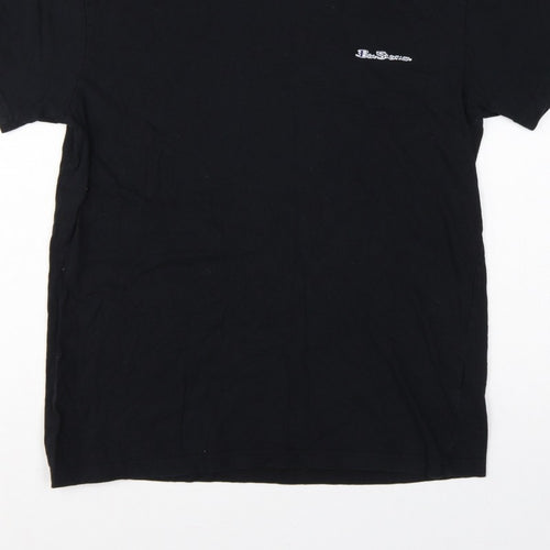 Ben Sherman Men's Black M Logo Crew Neck Short Sleeve T-Shirt