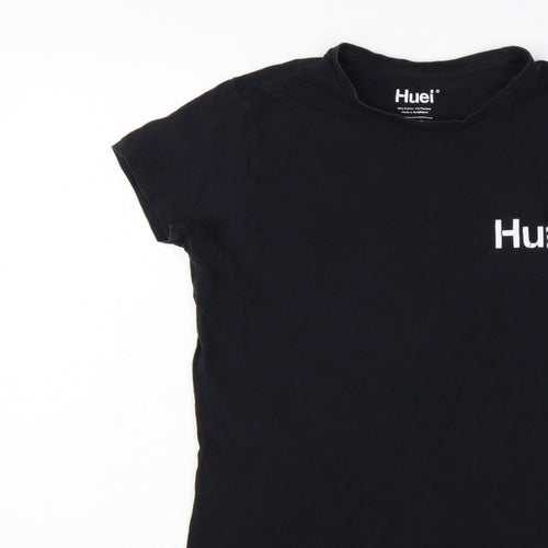 Huel Men’s Black M Slim Fit Logo Graphic Crew Neck Stretch T-Shirt