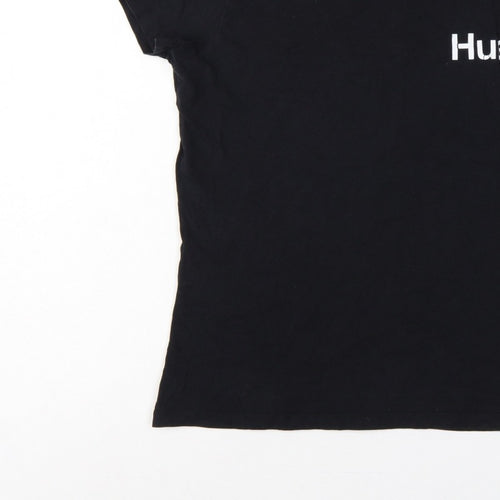 Huel Men’s Black M Slim Fit Logo Graphic Crew Neck Stretch T-Shirt