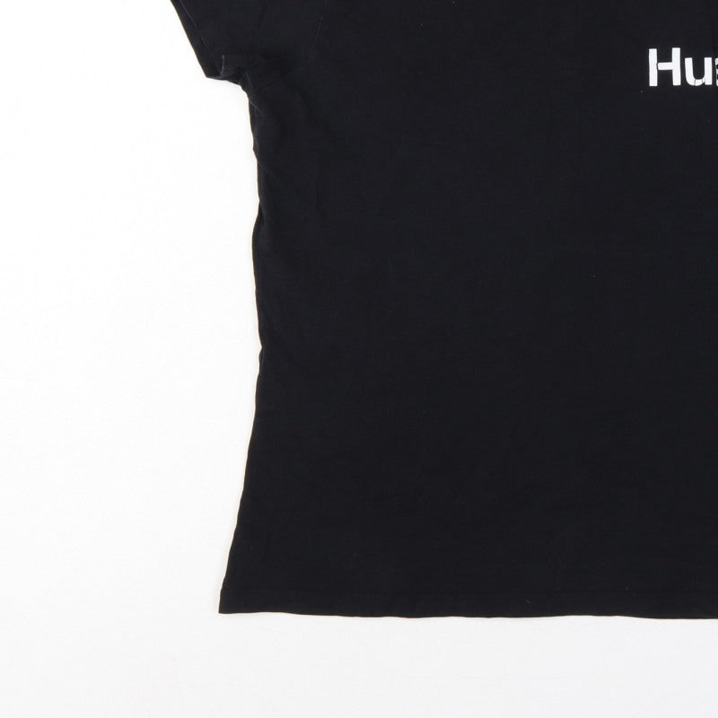 Huel Men’s Black M Slim Fit Logo Graphic Crew Neck Stretch T-Shirt