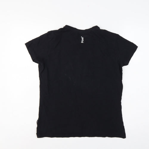Huel Men’s Black M Slim Fit Logo Graphic Crew Neck Stretch T-Shirt