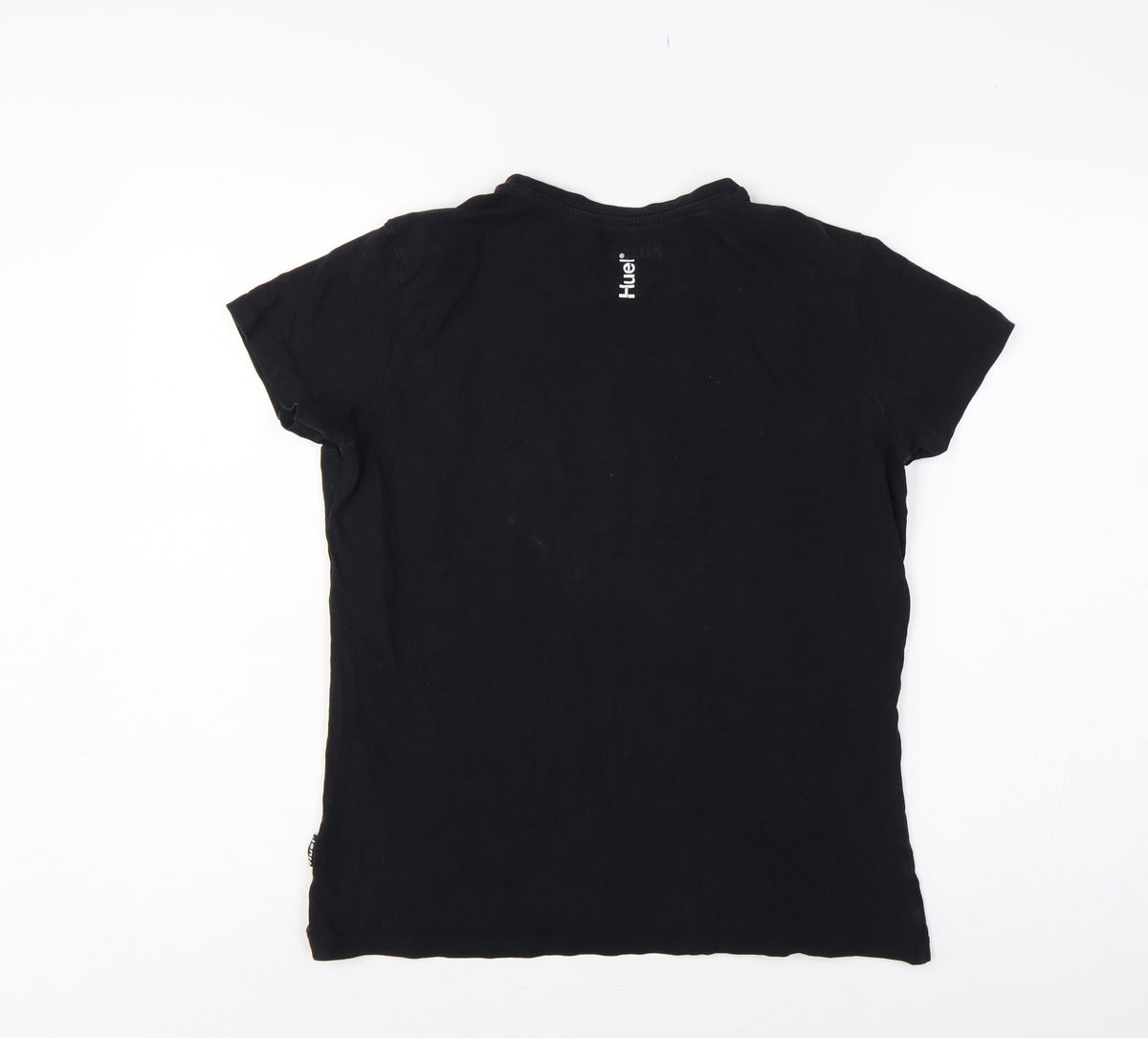 Huel Men’s Black M Slim Fit Logo Graphic Crew Neck Stretch T-Shirt
