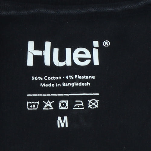 Huel Men’s Black M Slim Fit Logo Graphic Crew Neck Stretch T-Shirt