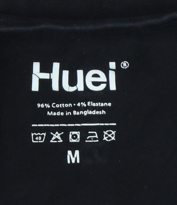 Huel Men’s Black M Slim Fit Logo Graphic Crew Neck Stretch T-Shirt