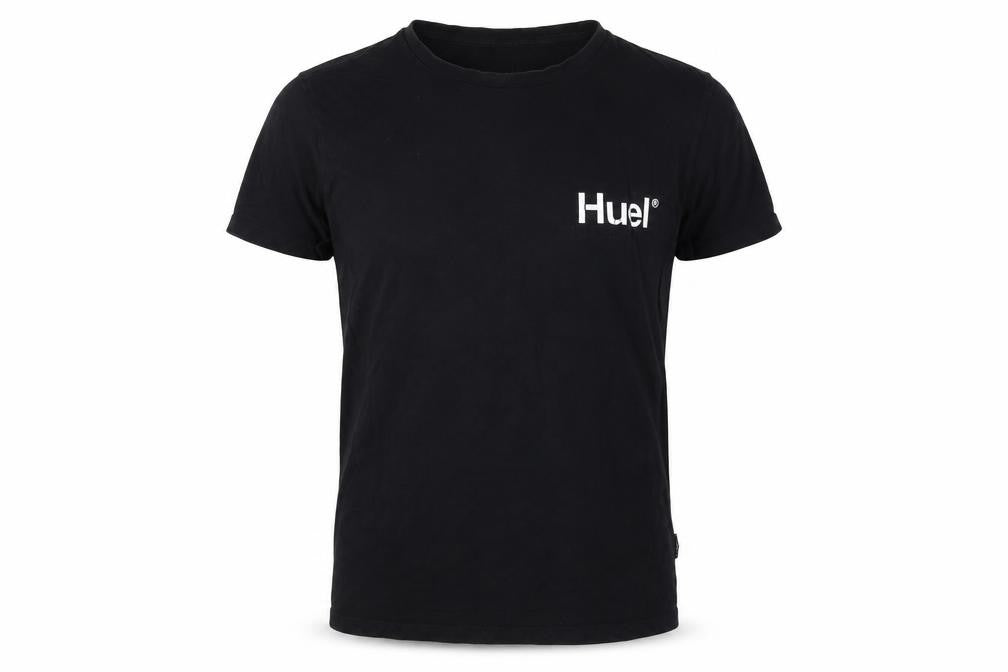Huel Men’s Black M Slim Fit Logo Graphic Crew Neck Stretch T-Shirt