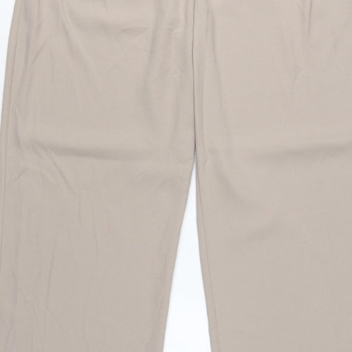 River Island Women Beige UK 14 Tall Straight Tailored Trousers