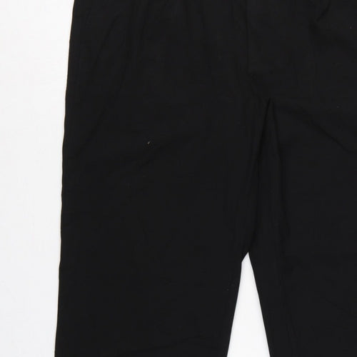 Uniqlo Women Black XL Tapered Dress Trousers Elastic Waist Pockets