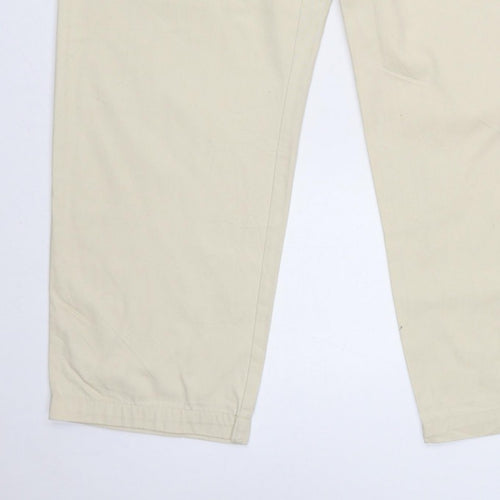 Liz Claiborne Women Beige Size 14 High Rise Cotton Trousers