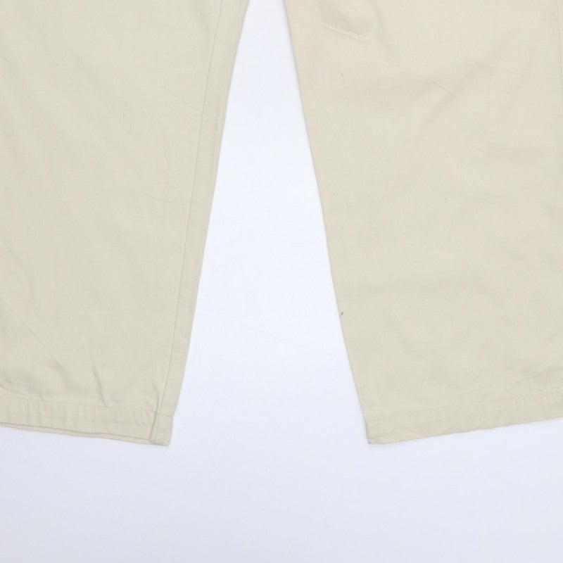 Liz Claiborne Women Beige Size 14 High Rise Cotton Trousers
