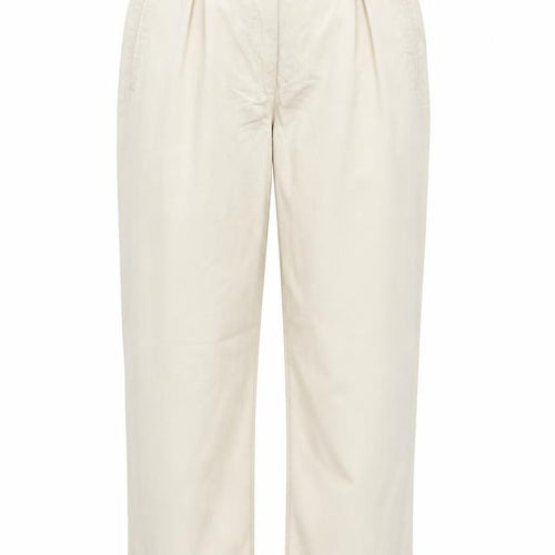 Liz Claiborne Women Beige Size 14 High Rise Cotton Trousers