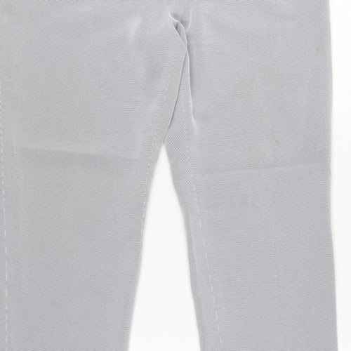 Precis Petite Women Grey Check Tailored Dress Trousers UK 14