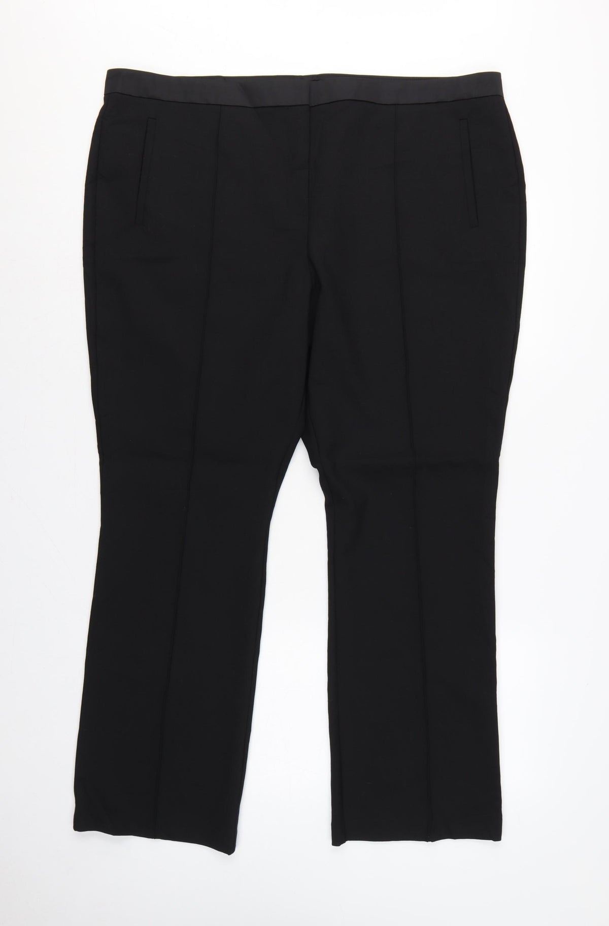 Marks and Spencer Autograph Women's Black UK 22 Flared Trousers