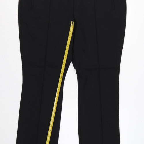 Marks and Spencer Autograph Women's Black UK 22 Flared Trousers