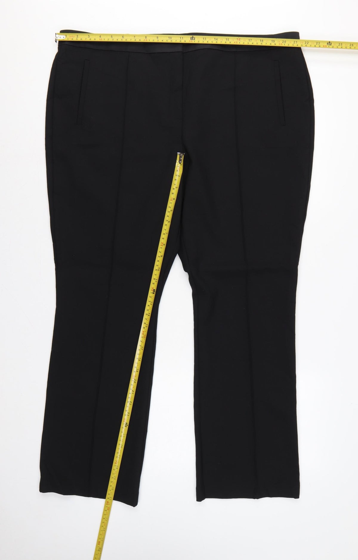 Marks and Spencer Autograph Women's Black UK 22 Flared Trousers