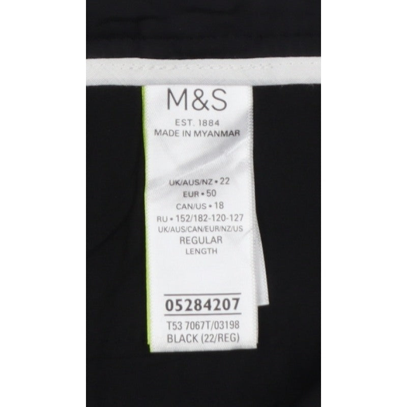Marks and Spencer Autograph Women's Black UK 22 Flared Trousers