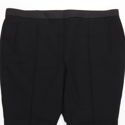 Marks and Spencer Autograph Women's Black UK 22 Flared Trousers