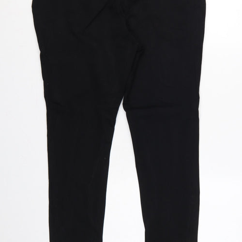M&S Autograph Women Black UK 14 Slim Tapered Dress Trousers Zip
