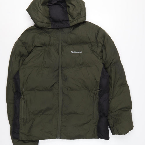 Galtsand Men’s Green Black M Hooded Puffer Jacket Insulated