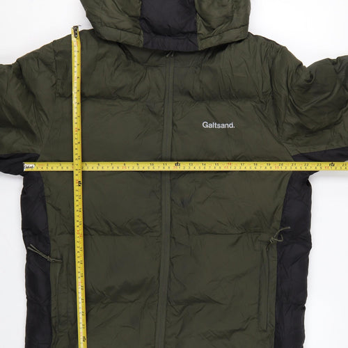 Galtsand Men’s Green Black M Hooded Puffer Jacket Insulated