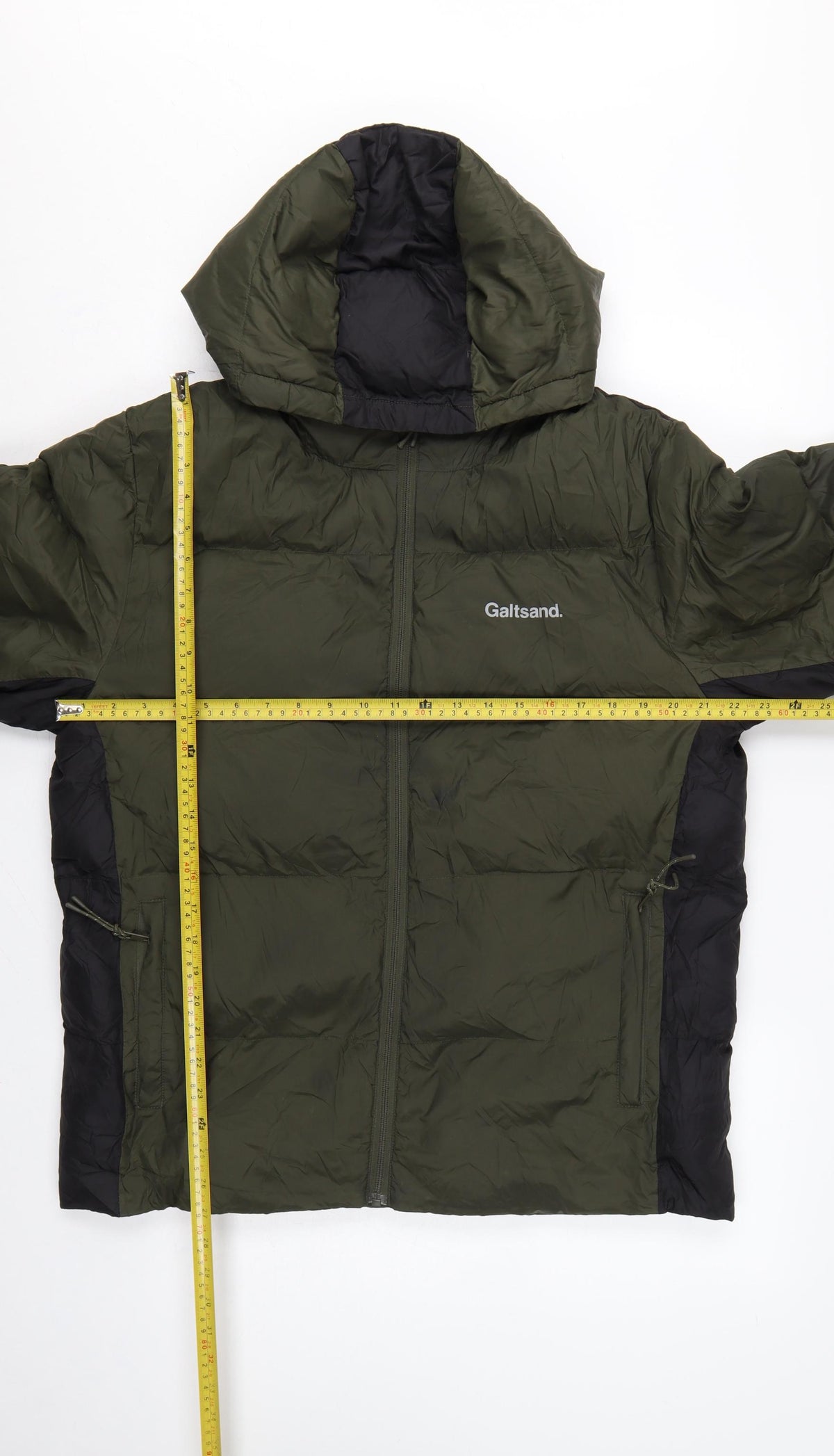 Galtsand Men’s Green Black M Hooded Puffer Jacket Insulated
