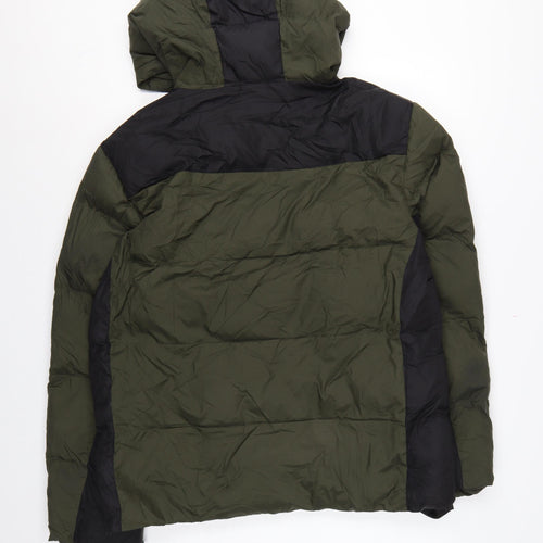 Galtsand Men’s Green Black M Hooded Puffer Jacket Insulated