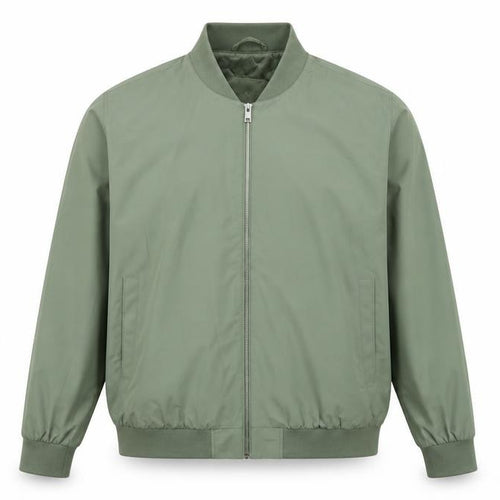 Marks and Spencer Men's Green XL Bomber Jacket Full Zip Lined