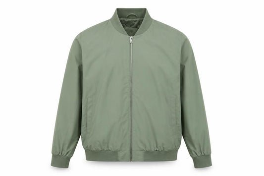 Marks and Spencer Men's Green XL Bomber Jacket Full Zip Lined