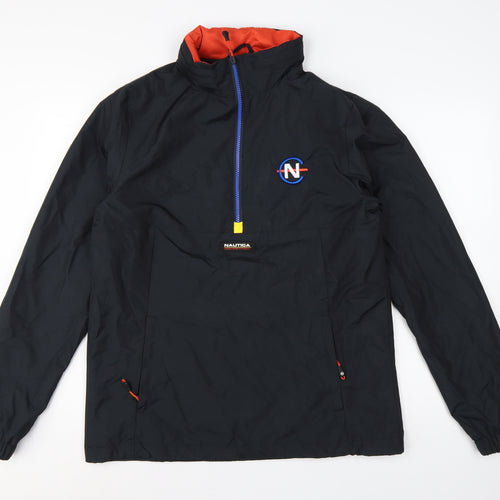 Nautica Competition Men's Black M Anorak 1/4 Zip Lined Jacket