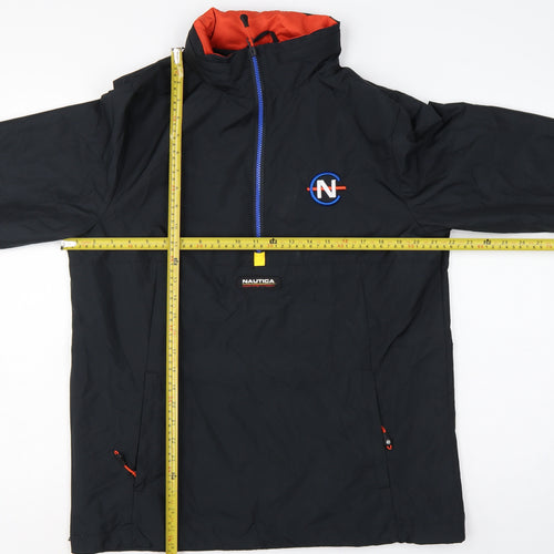 Nautica Competition Men's Black M Anorak 1/4 Zip Lined Jacket