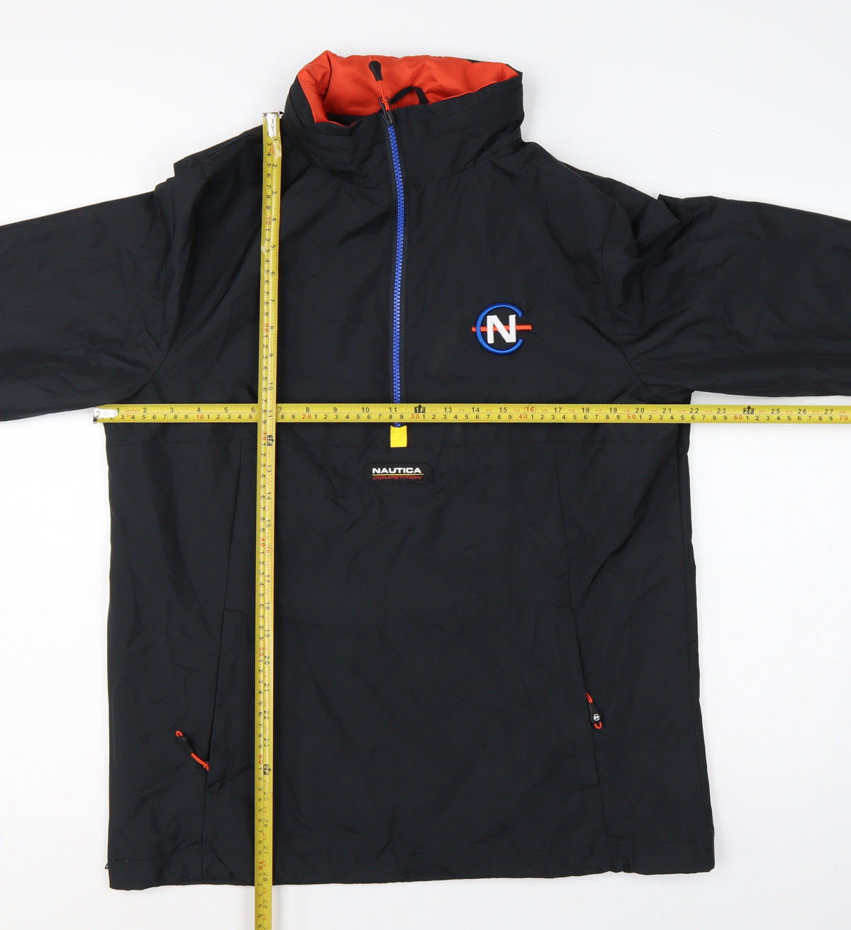Nautica Competition Men's Black M Anorak 1/4 Zip Lined Jacket