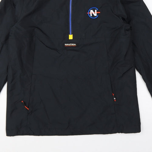 Nautica Competition Men's Black M Anorak 1/4 Zip Lined Jacket