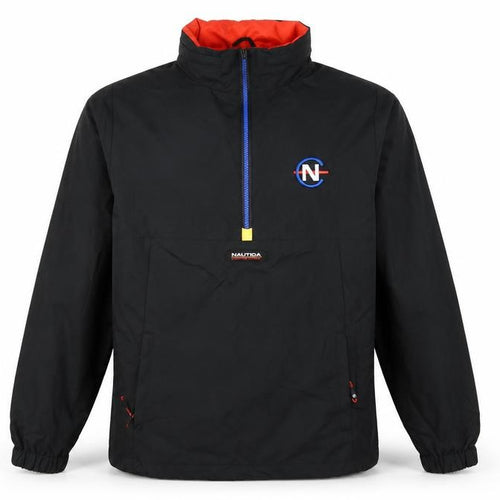 Nautica Competition Men's Black M Anorak 1/4 Zip Lined Jacket