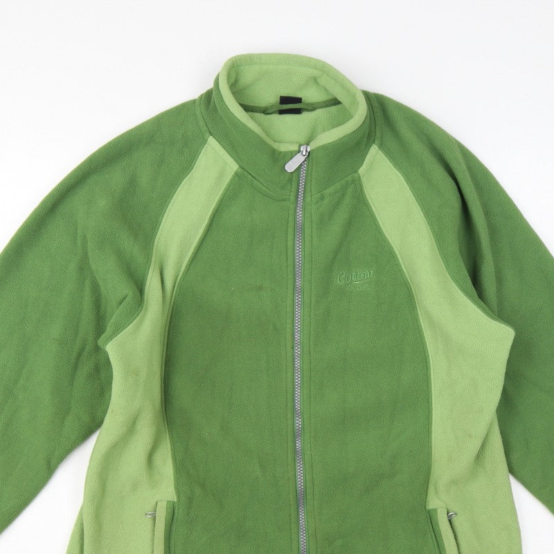 Cotton Traders Men’s Green S Fleece Full Zip Outdoor Jacket