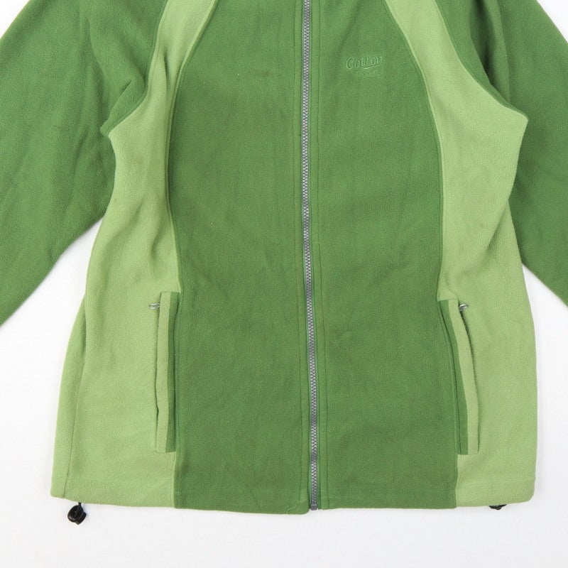 Cotton Traders Men’s Green S Fleece Full Zip Outdoor Jacket