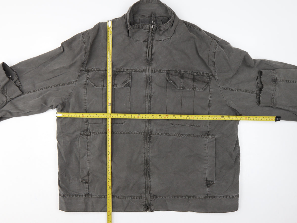 Marks & Spencer Men’s Beige 2XL Cotton Full Zip Utility Jacket