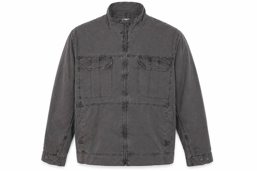 Marks & Spencer Men’s Beige 2XL Cotton Full Zip Utility Jacket
