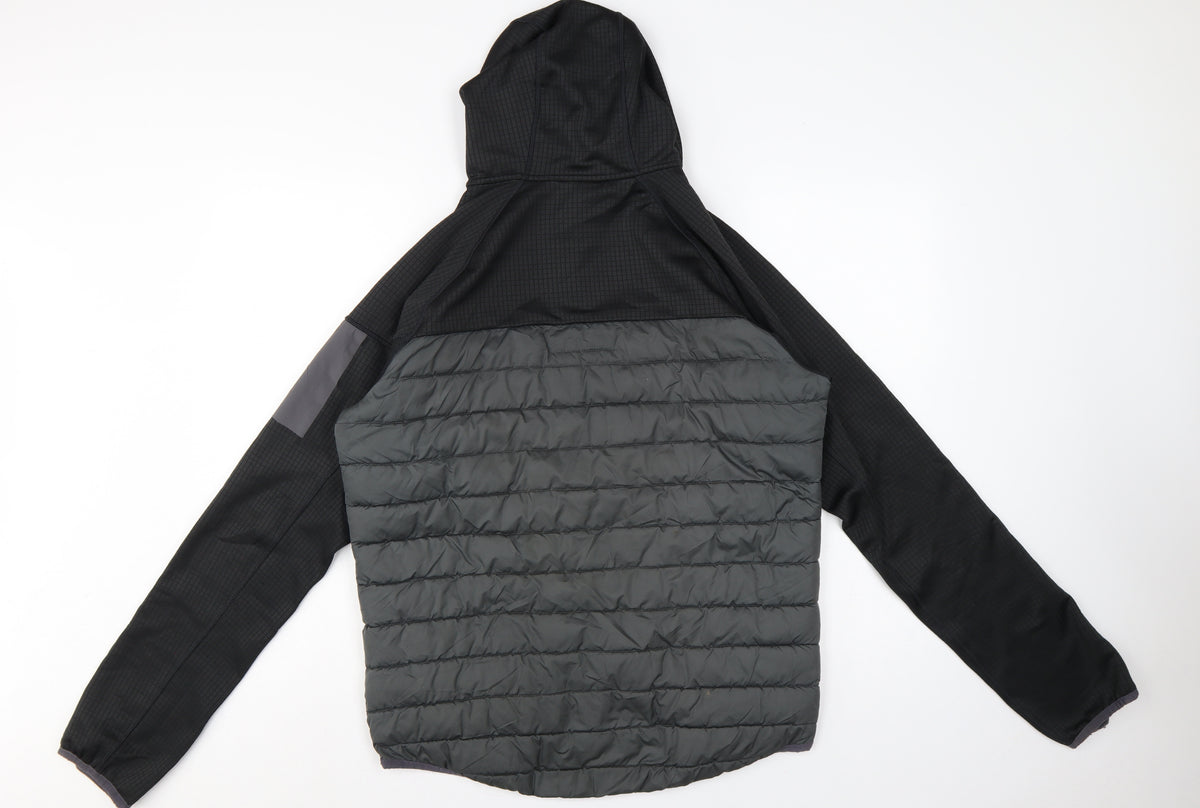 Berghaus Men’s Grey Black M Hooded Full Zip Puffer Jacket