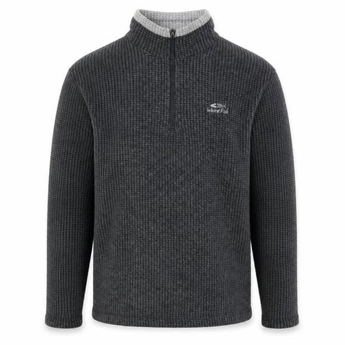 Weird Fish Men's Grey M 1/4 Zip High Neck Fleece Sweatshirt