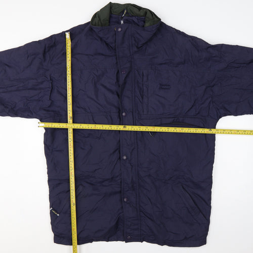 Northern Elements Men’s Blue L Hooded Insulated Nylon Parka Jacket