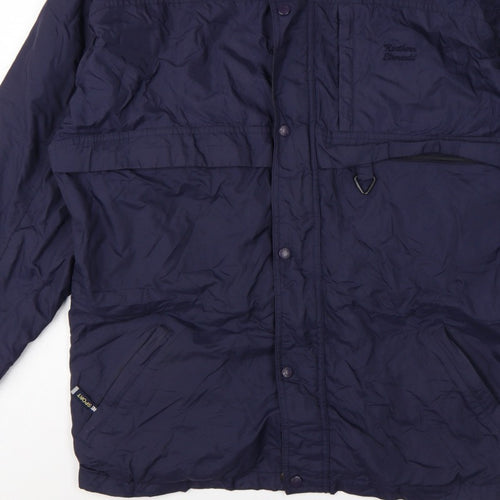 Northern Elements Men’s Blue L Hooded Insulated Nylon Parka Jacket