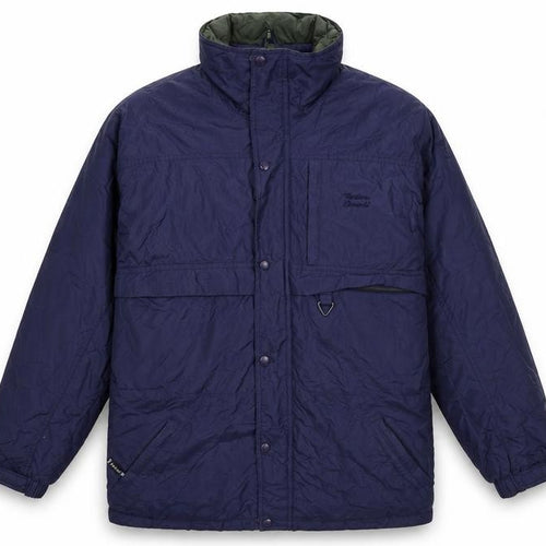 Northern Elements Men’s Blue L Hooded Insulated Nylon Parka Jacket