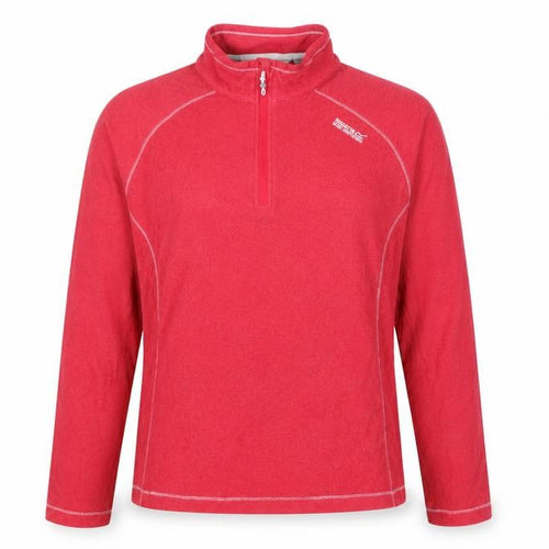 Regatta Women Pink UK 16 1/4 Zip Logo Fleece Sweatshirt