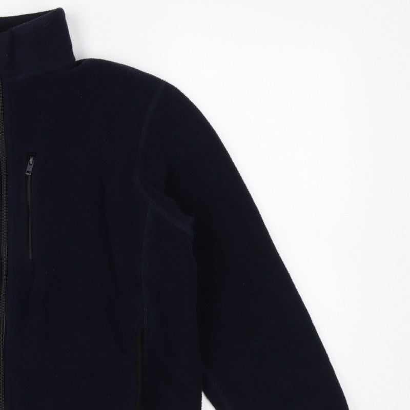 Uniqlo Boys Navy 11-12 Years Fleece Track Jacket Full Zip Pockets