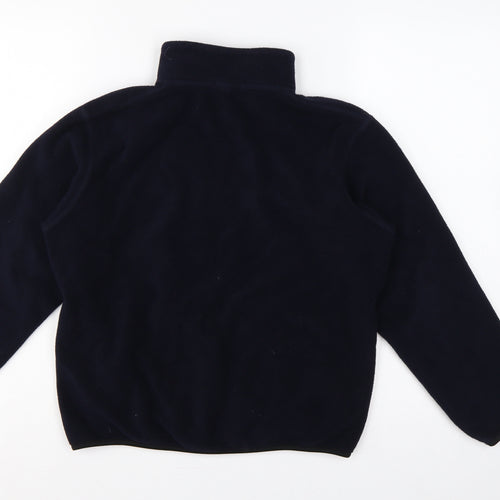 Uniqlo Boys Navy 11-12 Years Fleece Track Jacket Full Zip Pockets